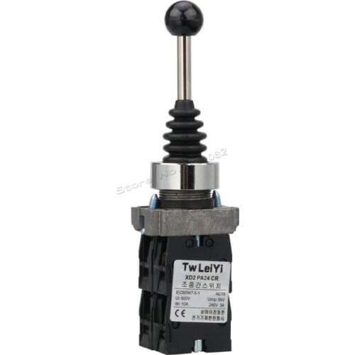 22mm Joystick Switch Momentary Maintained 4position 4NO Latching Spring Return Wobble Stick PA24CR PA14CR Monolever Cross Switch