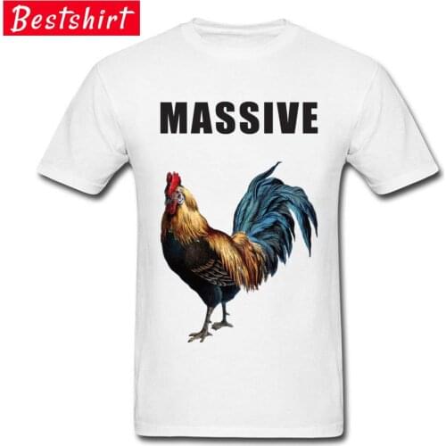 Student Top T-shirts Massive Hen Chicken Rooster Dance Cock Men Tshirt Poultry Pure Cotton Personalized T-Shirt Fathers Day