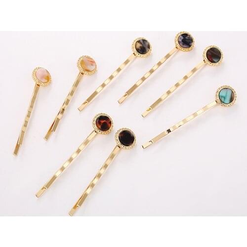 Fashion Metal Hair Grips Sample Design Elegant Hairpins For Women Curly Wavy Bobby Pins Daily Use Wedding Hair Accessories