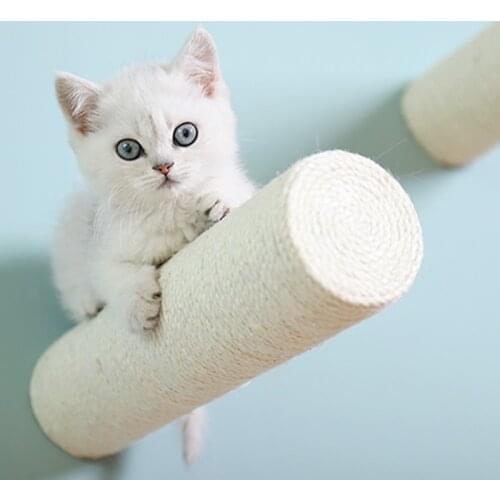 Wall-mounted Sisal Cat Scratching Post Stable Scratching Post Pet Climbing Furniture Climbing Frame Kitten Toy