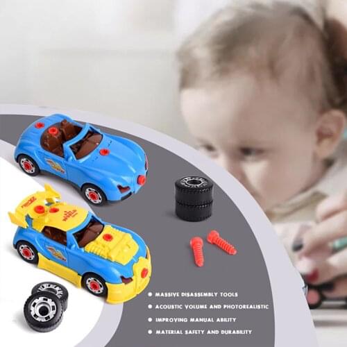 Boys Creators Kit Screw Toy Building Tools Set For Creativity Racing Constructor With a Drill Disassembly Toys For children