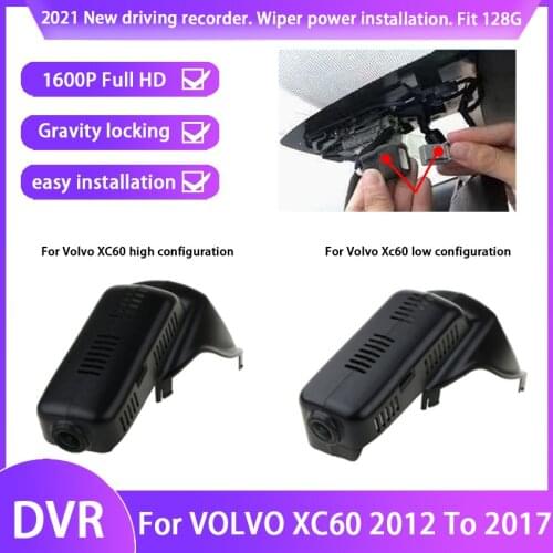 New ! Easy to install Car DVR Video Recorder Dash Cam Camera For VOLVO XC60 2012 To 2017 full hd 1600p Novatek 96675+SONY MX307