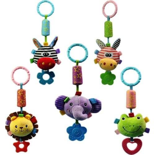 Wholeslae 10pcs/lot Baby toys New Infant Toys Mobile Baby Plush Toy Bed Wind Chimes Rattles Stroller for Newborn