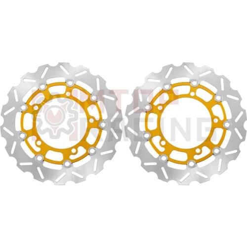 Pair Front Brake Rotor For Suzuki SV650 ABS 2007-2015 SFV650 GLADIUS 2009 2010 2011 2012 2013 2014 Brake Discs