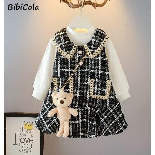 Girls Princess Lattice Dress 2021 New Fashion Party Costumes Kids Two-piece Suit Casual Outfits Baby Lovely Suits For 1-5Y