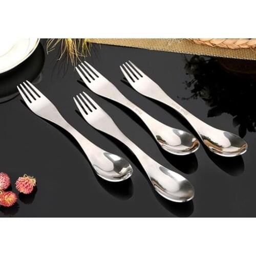 Outdoor Camping Tableware Camping Titanium Spork Spoon Fork Portable Lightweight Titanium Spoon Tableware Fork F20173763