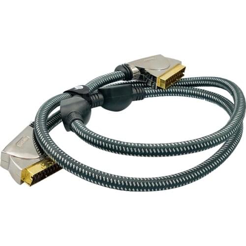 PROFIGOLD HAVE BEEN MANUFACTURING OXYPURE PGV7000 METAL GOLD TIPPED PREMİUM SCART SCART CABLE 1.5 MT