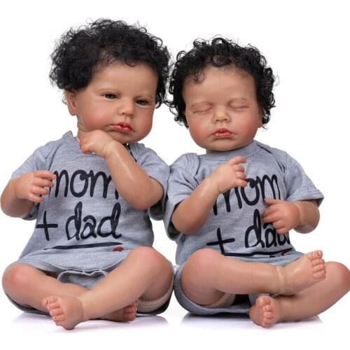 Realistic Baby Toddler Reborns Doll 20 inch Closed /Opened Eyes Baby Toy Lifelike Newborn Dolls Infant Gift with Clothes