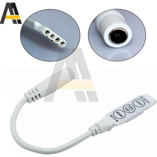 12V LED Dimmer Controller Mini Dimming RGB Connector for LED Strips Lamps Lighting 3528 5050 5630 3 keys Brightness Control
