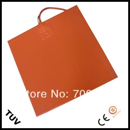 Silicone 12 Volt Electric Heaters 300*300mm for 3d Printer 270w