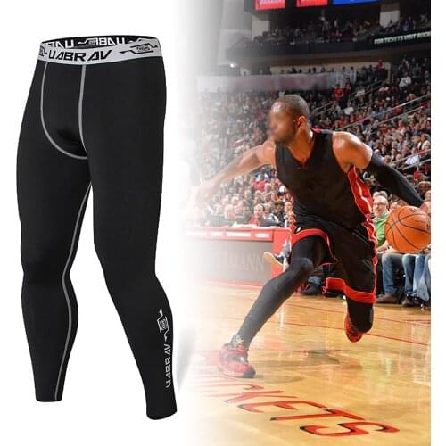 Sport Compression Pants Athletic Fitness Running Tights Bodybuilding Gym Yogo Leggings Quick Dry Basketball jogging Pants AM5102