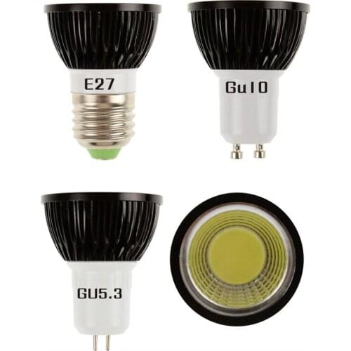 LED Spot lamp Bulb GU10 Cob mr16 3000K 6000K Warm Cold White E27 5W 7W 9W bulb replace Halogen lamp energy saving lamp