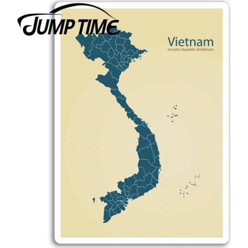 Jump Time for Vietnam Vinyl Stickers Asia Cool Travel Sticker Laptop Luggage Decal Rear Windshield Waterproof Car Accessories