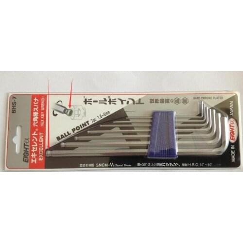 Embroidery machine spare parts - genuine EIGHT brand Hexagon key wrench BHS-7, repairing tool, socket head cap screw driver