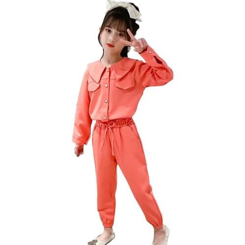 Teen Girls Clothing Tshirt + Pants Clothing For Girls Spring Autumn Kids Clothes Girls Casual Style Tracksuit Kids
