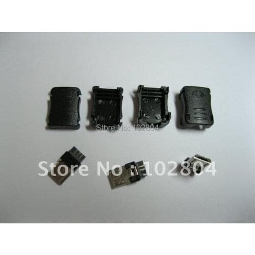 10 Pcs Per Lot Micro USB 5 pin Plug Male Connector Plastic Shell Hot Sale