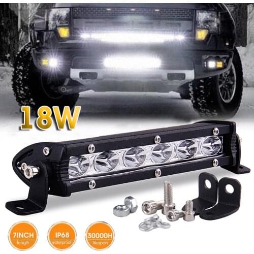 7 Inch 6d Lens Led Light Bar Offroad Led Bar For Tractor Truck Boat 4wd 4x4 Atv Utv 12v 24v Flood Spotlight Led Work Light