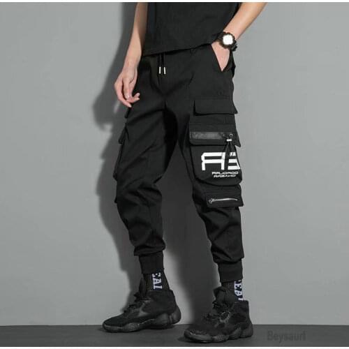 Harajuku Cargo Pants Men Japanese Style Streetwear Men Joggers Sweatpants Trousers Mens Pants Fashion 3XL 2021 Spring Autumn