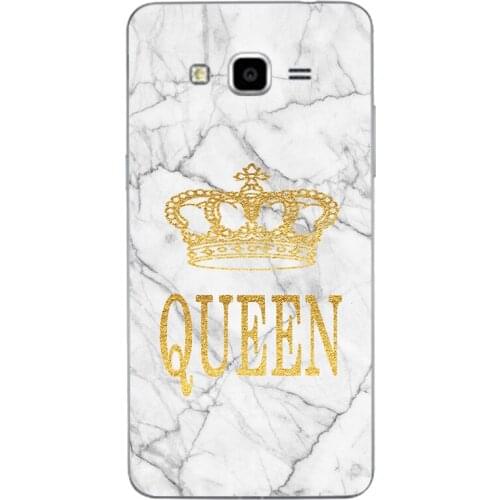 Phone case for Samsung Galaxy J2 2015 J200G J200GU J200F J200Y J200H White Marble Golden English Letter Fashion Name Back Cover