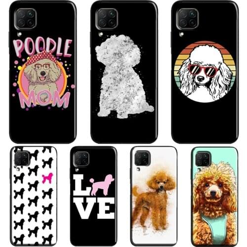 Cure Cartoon Poodle Case For Huawei P30 Pro P20 P40 Lite Mate 20 10 P Smart 2019 2021 Nova 5T Honor 8X 9X 10i
