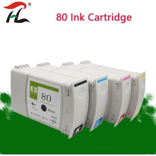 Compatible for hp 80 ink cartridge replacement for hp80 cartridge for HP80 Designjet 1000 1050c 1055 printer ink Cartridge