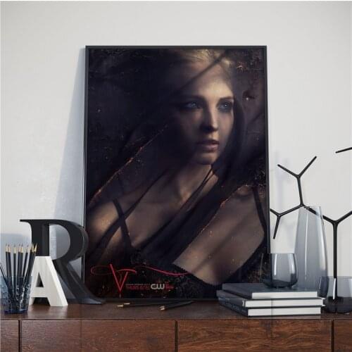 The Vampire Diaries Movie Artist Home Decoration Quality Canvas Painting Poster Living Room Camera Bedroom Bar Wall Decoration