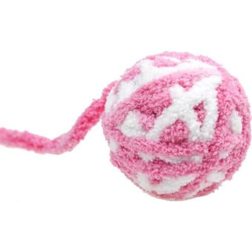 Dorakitten 1pc Mix Colors Cat Toy Ball Plush Interactive Bite Resistant Pet Playing Ball Cat Bite Toy Pet Supplies Cat Favors