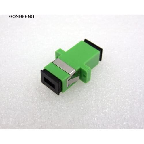 Special Wholesale GONGFENG New SC/APC Fiber Optical Connector Integral Flange head Adapter Coupler Square joint 300pcs/lots
