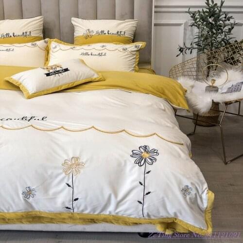 Bedding Set Winter plush flannel Duvet Cover coral fleece thick double-sided quilt cover small fresh princess style Home Textile