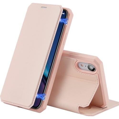 For iphone XR IOS XR DUX DUCIS Skin X Series Leather Wallet Case Flip Case Magnetic Closure Super Fashion Top PU+TPU
