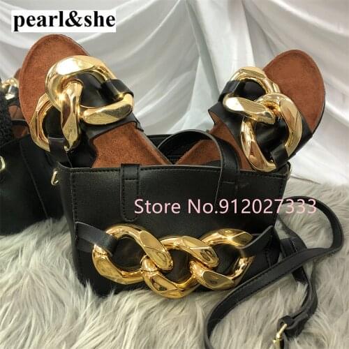 Fashion Serpentine Luxury Handbags Women Bags Shoes Match Bags Match Wholesale Ladies Purses Spring Summer Slipper Sandal