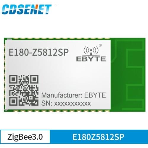 TLSR8258 ZIGBEE 3.0 Module Wireless Transceiver Receiver 2.4Ghz 12dBm 200m E180-Z5812SP CDSENET High Performance Stamp Hole PCB