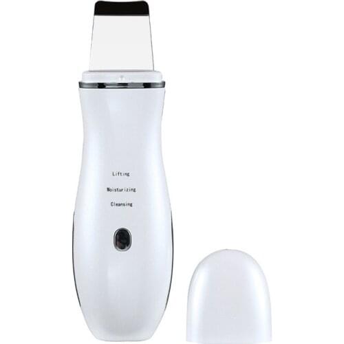 New Ultrasonic Skin Scrubber Facial Cleaner Ion Acne Blackhead Remover Peeling Shovel Cleaner face Lifting Facial Massager