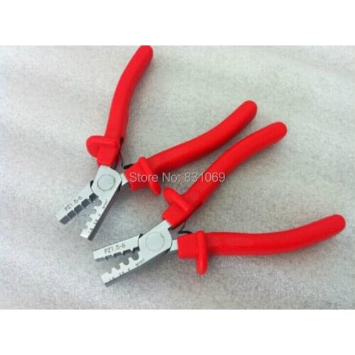 1Pcs PZ1.5-6 AWG18-10 Germany Style Small Crimping Plier For Insulated and Non-Insulated Ferrules Brand New