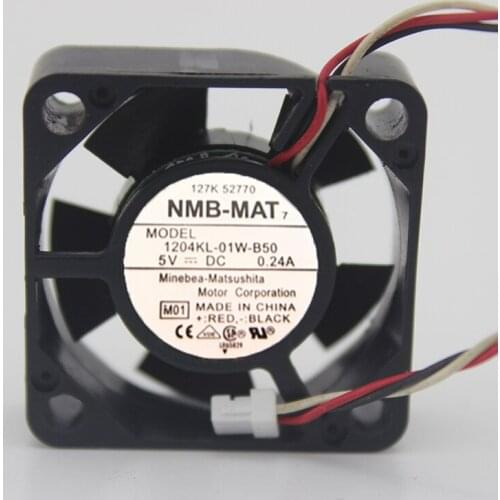 Original 1204KL-01W-B50 3CM 3010 5V 0.24A large air volume cooling fan