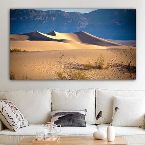 RELIABLI ART Posters And Prints Desert Mountain Poster Canvas Painting Landscape Cuadros Wall Art Pictures For Living Room