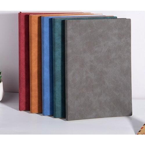 Classic Notebook Faux Leather Intimate Notepad A5 Thickened Stationery Calligraphy Book Simple Office With Temperament