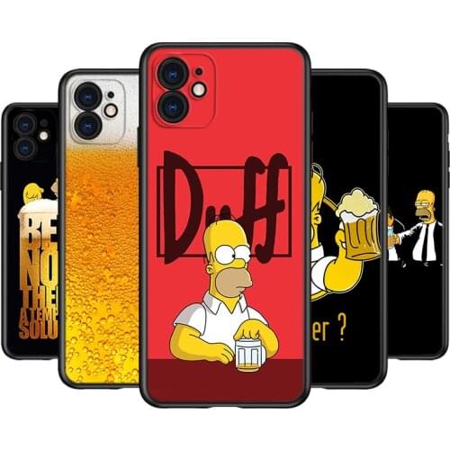 Silicone Cover Cartoon Beer Glass For Apple IPhone 12 Mini 11 Pro XS MAX XR X 8 7 6S 6 Plus 5S SE Phone Case