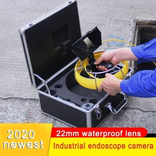 20m/30m/50m Cable Optional Pipeline Inspection System Endoscope Borescope Professional 4.3inch Industrial Drain Sewer Camera
