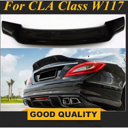 For Mercedes CLA Spoiler CLA45 W117 C117 Carbon Fiber Rear Trunk Wings Spoiler cla 200 250 260 Renntech 2013 2014 2015 2016 - UP