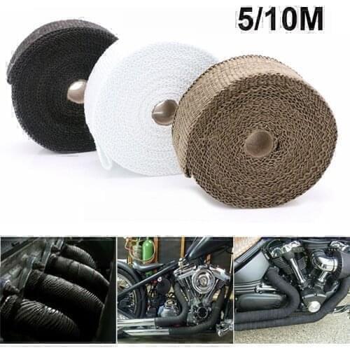 Thermal Tape Exhuast Motorcycle Car Accessories For YAMAHA R1 2015 FAZER 1000 VIRAGO 535 MAJESTY 125 RAPTOR 700 BANSHEE R6 2008