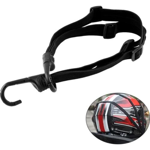 Universal Motorcycle Helmet Straps Motorbike Hooks Luggage Retractable Elastic Rope Fixed Strap Motos Helmet Luggage Net
