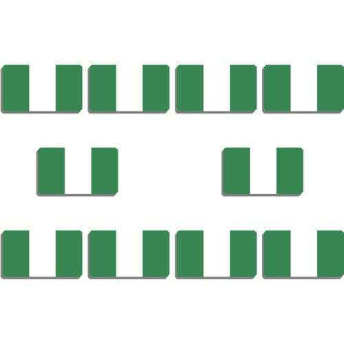 10Pcs Nigeria Flag Brooch Vintage Lapel Pins For Backpacks Hat Clothes Patriotic Trinket Acrylic Jewelry Badges