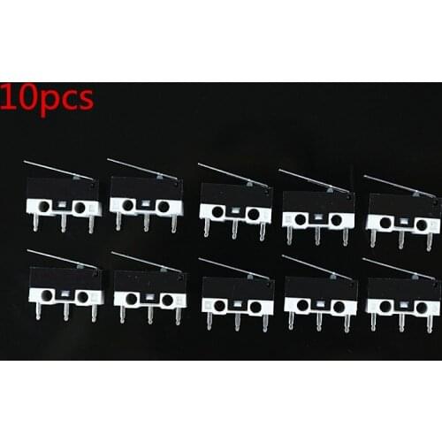 10 PCS Limit Switch Push Button Switch 1A 125 V AC Interruttore 3 Pins Micro Interruttore Del Mouse