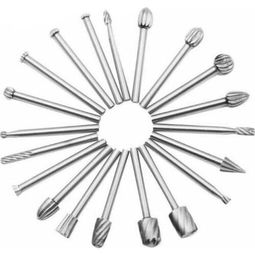 20pcs Cutting Grinding head Electric Grinder Accessories High Speed Steel Grinding Head Rotating Head utensil festool #4JY16