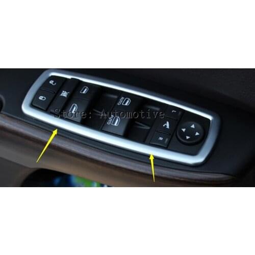 ABS Car Door Armrest Window Switch Trim Cover For Jeep Grand Cherokee 2011-2015