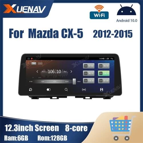 Android Car radio 12.3 inch Screen For Mazda CX-5 2012 2013 2014 2015 Car stereo Multimedia Player GPS Navigation 2 din