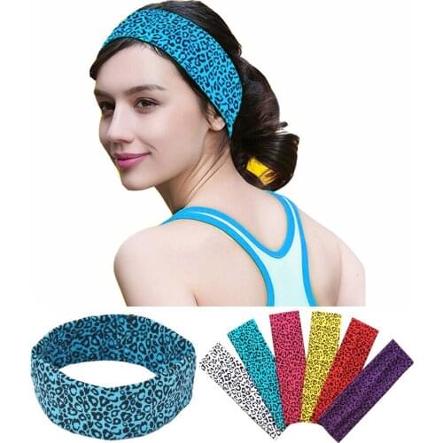 Free Shipping!2017 New Girls Women cotton headband girls Sports Yoga headbands leopard lady hair band