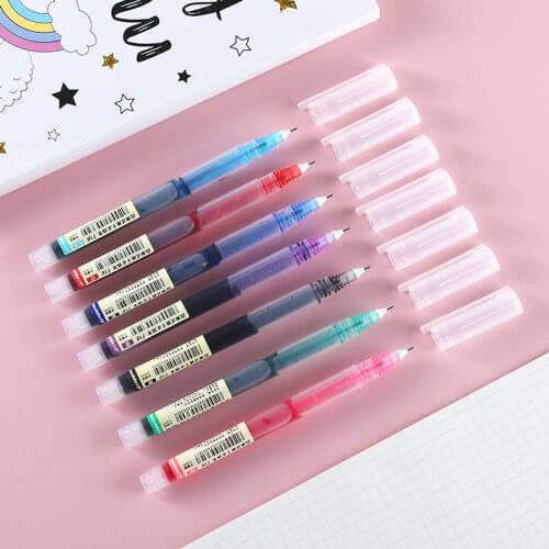1PC Colored 0.5mm Gel Pen School Office Material Supplies Kawaii Ballpoint Pen Stationery Creative Drawing Pen Ink Pen 040275