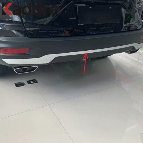 Rear Bumper Cover Trim For Honda CRV CR-V 2020 2021 Carbon Fiber Decorative Protector Trims Molding Strip Sticker Car Styling